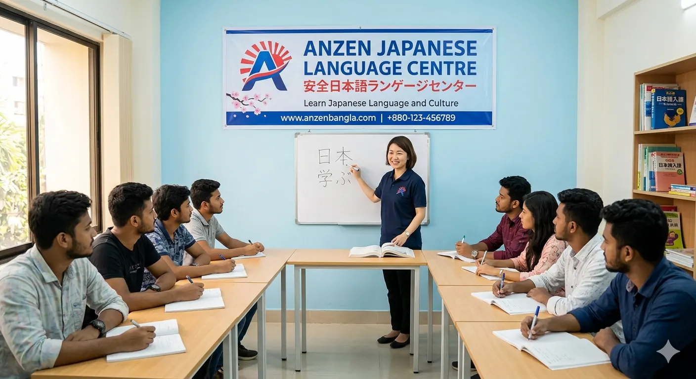JLPT N3 students attending a Japanese language class at Anzen Japanese Language Centre